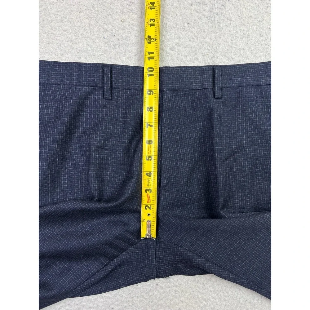 Banana Republic Dress Pants Mens 32x34 (Fits 34x32) Navy Wool Tailored Slim‎ Fit